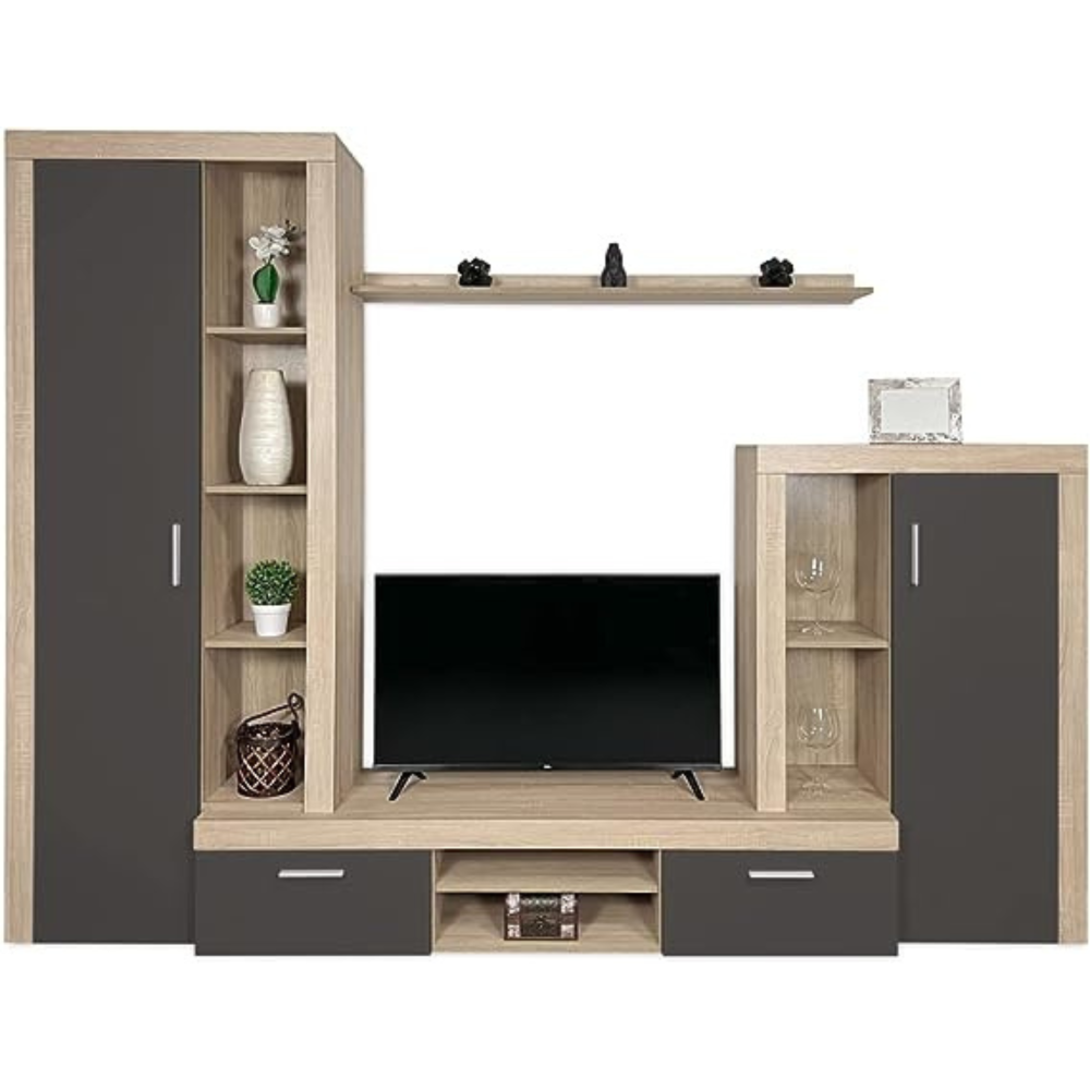 Mueble de salón y TV Composición de salón grande 263 Cm