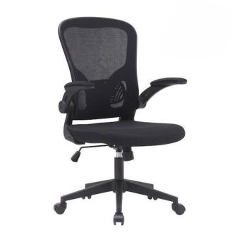 Silla de Oficina Ergonómica con Respaldo en Tejido 3D Negro, Ajustable en Altura - Medidas 63x58x99,5-190,5 cm