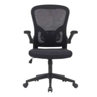 Silla de Oficina Ergonómica con Respaldo en Tejido 3D Negro, Ajustable en Altura - Medidas 63x58x99,5-190,5 cm