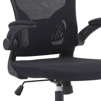 Silla de Oficina Ergonómica con Respaldo en Tejido 3D Negro, Ajustable en Altura - Medidas 63x58x99,5-190,5 cm