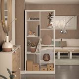 Estantería Alta Salón, Librería, Color Blanco, 180 cm (Alto)