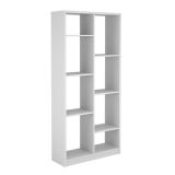 Estantería Alta Salón, Librería, Color Blanco, 180 cm (Alto)