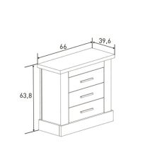 Pack de Dormitorio con Cabecero de 160 x 120 cm + 2 Mesitas de Noche + Sinfonier | Color Cañón (para Cama de 135-140 o 160)